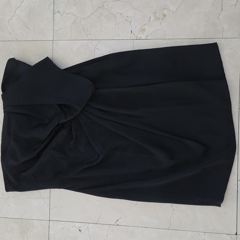 WOMEN'S EMANUEL UNGARO PARIS LITTLE BLACK STRAPLESS DRESS MADE IN ITALY $495